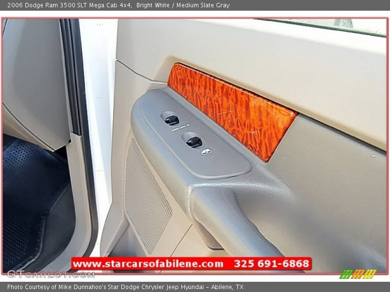 Bright White / Medium Slate Gray 2006 Dodge Ram 3500 SLT Mega Cab 4x4
