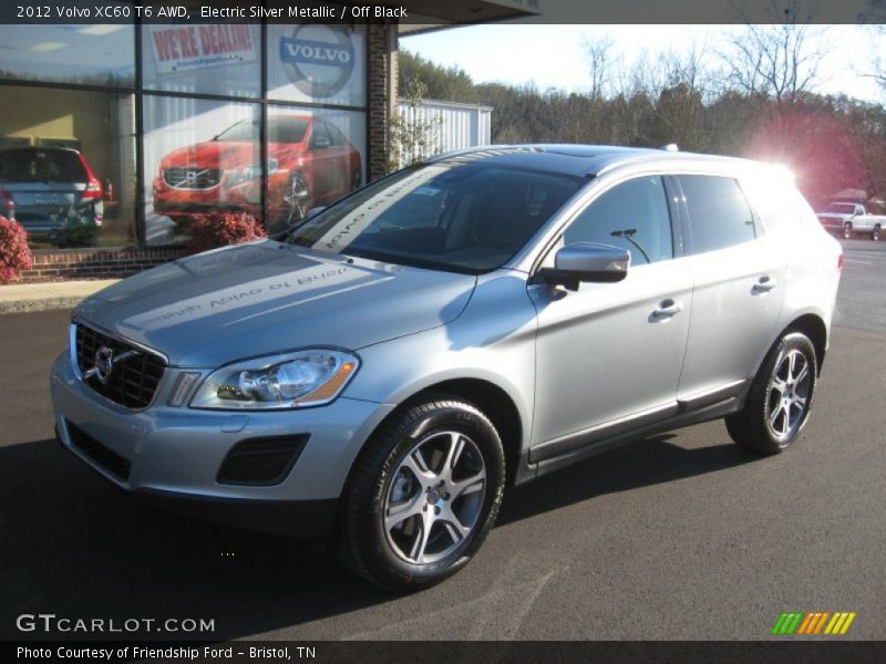 Electric Silver Metallic / Off Black 2012 Volvo XC60 T6 AWD