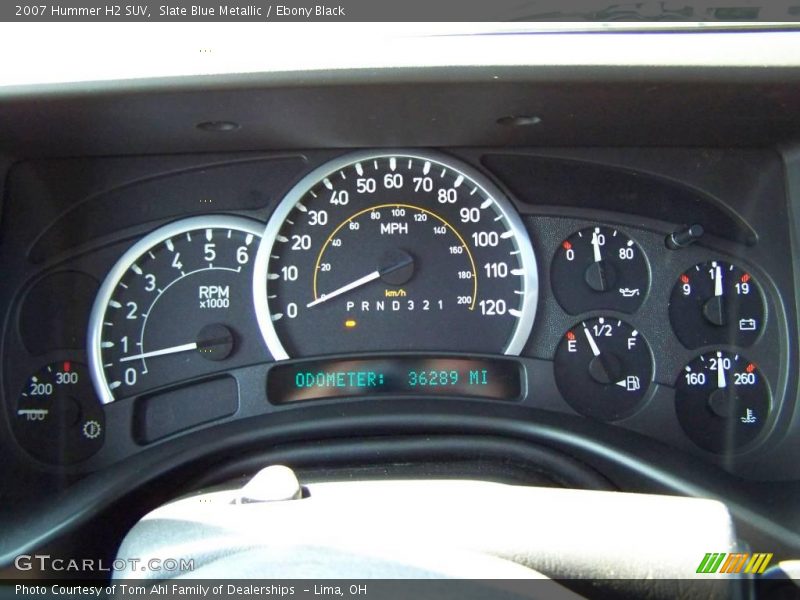 Slate Blue Metallic / Ebony Black 2007 Hummer H2 SUV