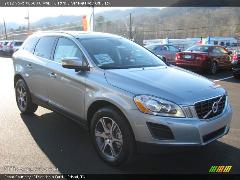 Electric Silver Metallic / Off Black 2012 Volvo XC60 T6 AWD