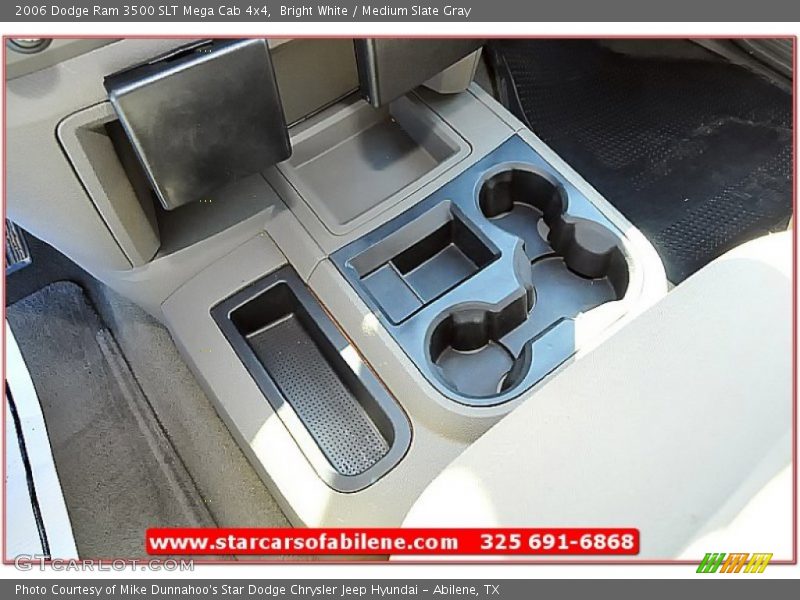Bright White / Medium Slate Gray 2006 Dodge Ram 3500 SLT Mega Cab 4x4