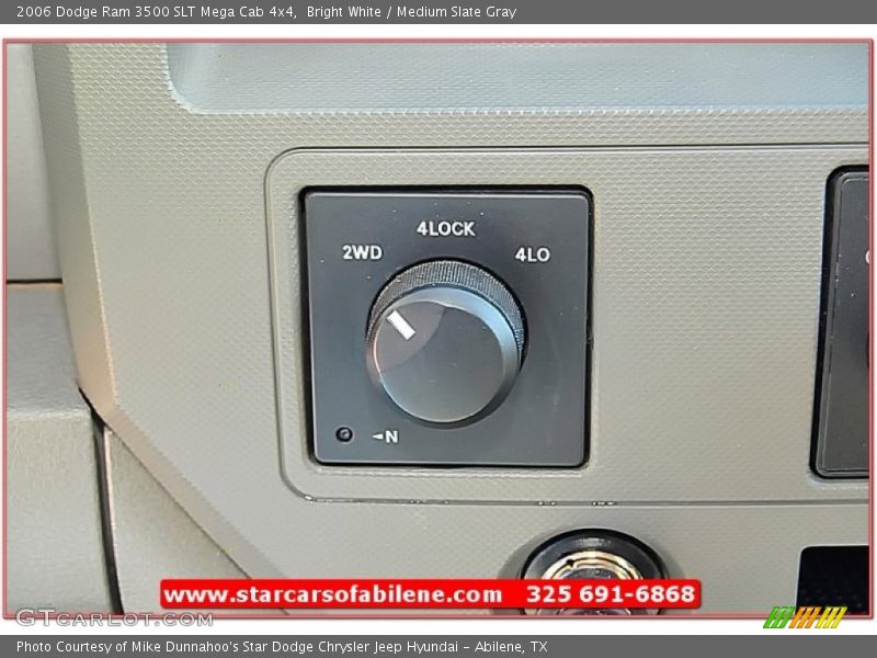 Bright White / Medium Slate Gray 2006 Dodge Ram 3500 SLT Mega Cab 4x4