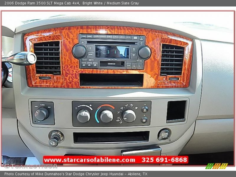 Bright White / Medium Slate Gray 2006 Dodge Ram 3500 SLT Mega Cab 4x4