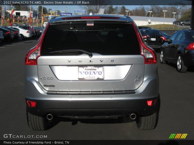 Electric Silver Metallic / Off Black 2012 Volvo XC60 T6 AWD
