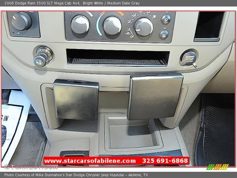 Bright White / Medium Slate Gray 2006 Dodge Ram 3500 SLT Mega Cab 4x4