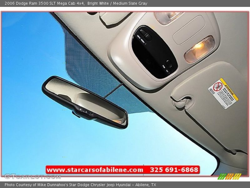 Bright White / Medium Slate Gray 2006 Dodge Ram 3500 SLT Mega Cab 4x4