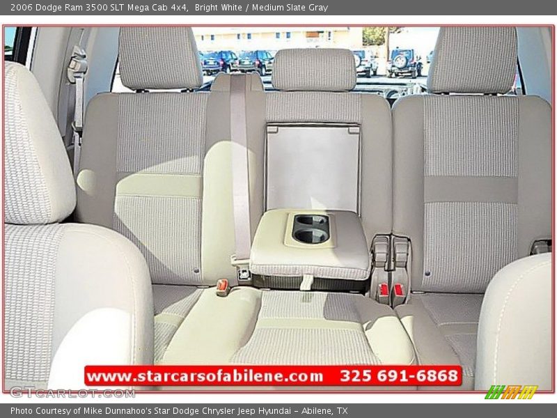 Bright White / Medium Slate Gray 2006 Dodge Ram 3500 SLT Mega Cab 4x4