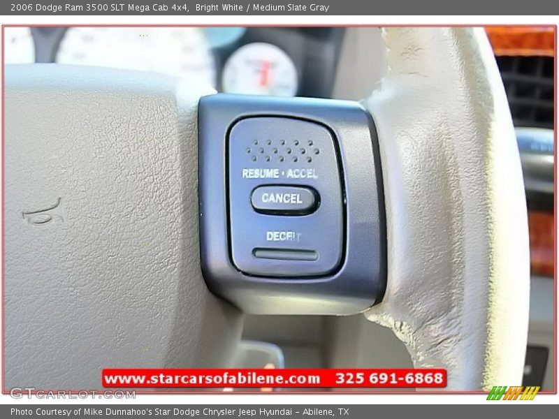 Bright White / Medium Slate Gray 2006 Dodge Ram 3500 SLT Mega Cab 4x4