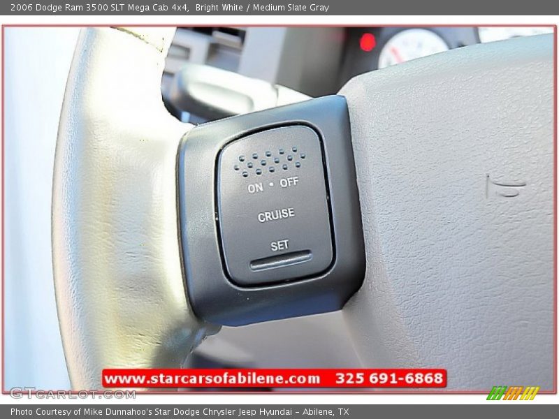 Bright White / Medium Slate Gray 2006 Dodge Ram 3500 SLT Mega Cab 4x4