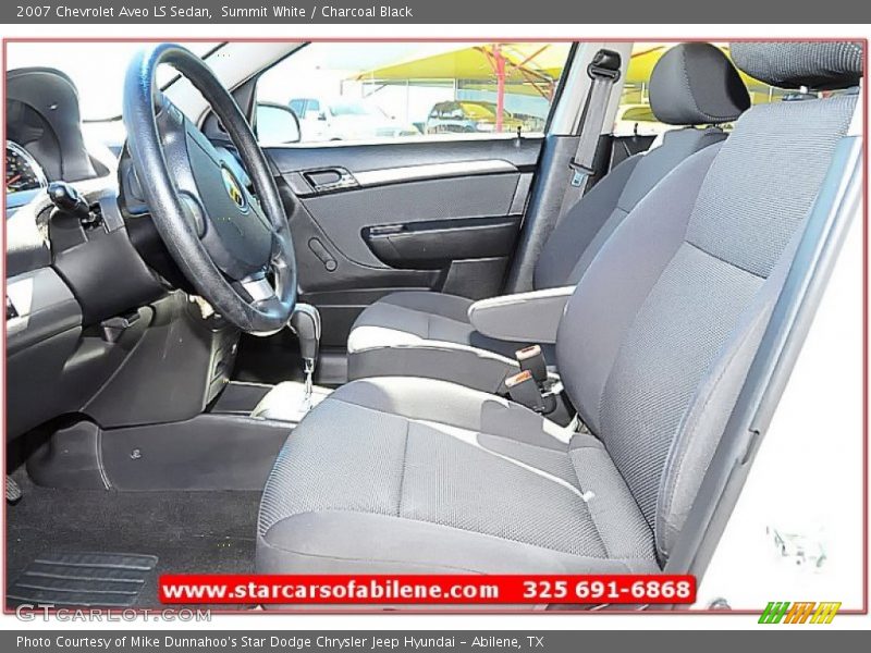 Summit White / Charcoal Black 2007 Chevrolet Aveo LS Sedan