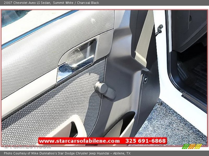 Summit White / Charcoal Black 2007 Chevrolet Aveo LS Sedan
