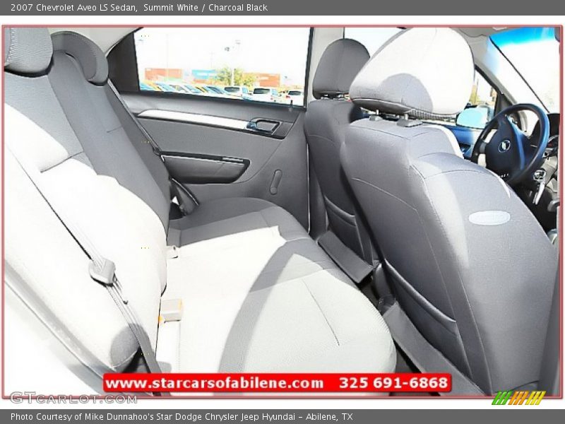 Summit White / Charcoal Black 2007 Chevrolet Aveo LS Sedan