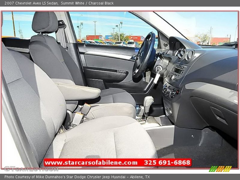 Summit White / Charcoal Black 2007 Chevrolet Aveo LS Sedan