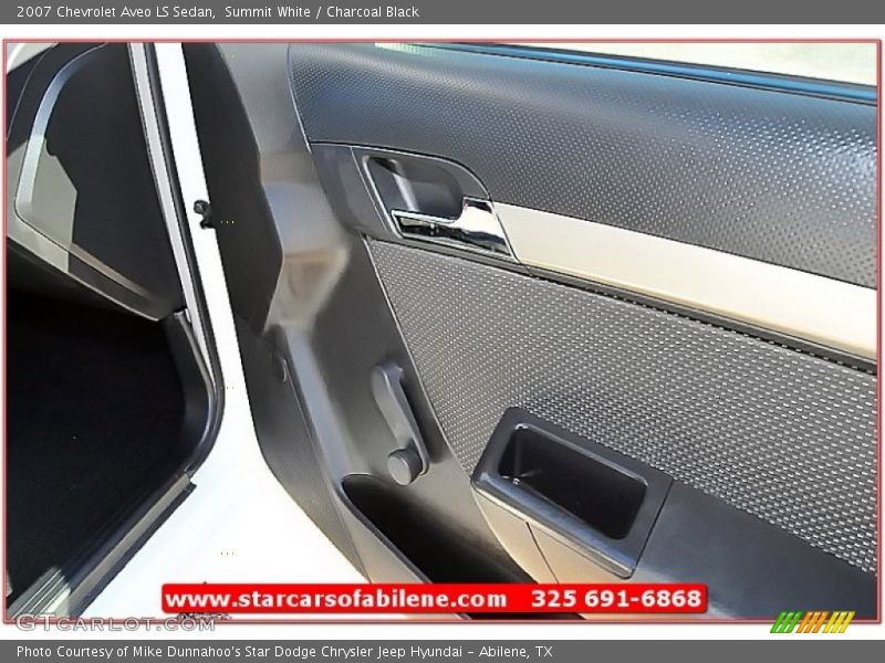 Summit White / Charcoal Black 2007 Chevrolet Aveo LS Sedan
