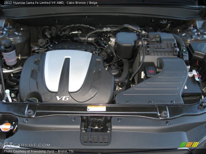  2012 Santa Fe Limited V6 AWD Engine - 3.5 Liter DOHC 24-Valve V6