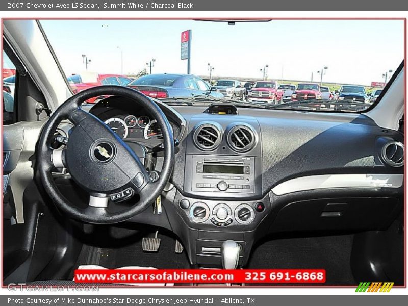Summit White / Charcoal Black 2007 Chevrolet Aveo LS Sedan