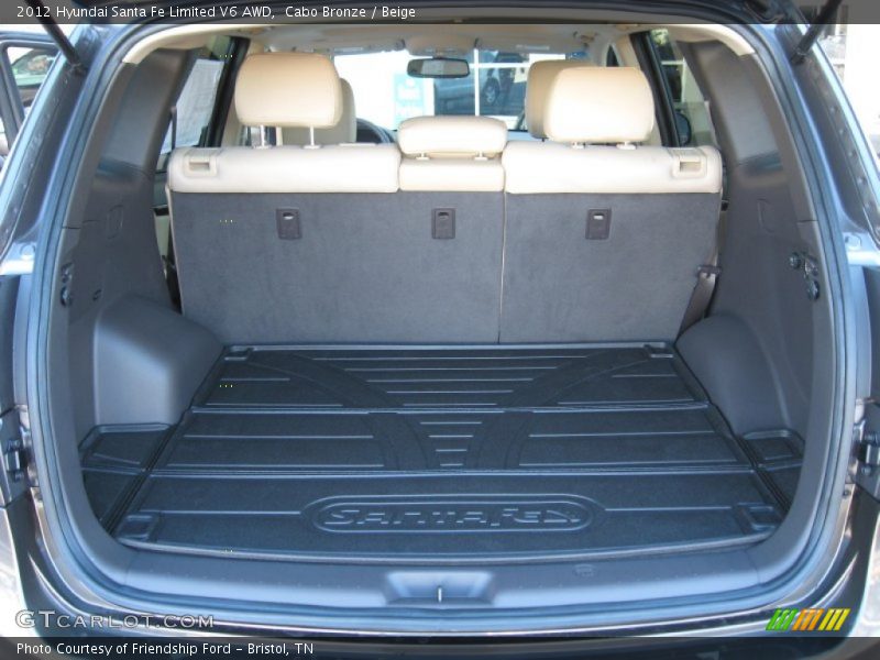  2012 Santa Fe Limited V6 AWD Trunk