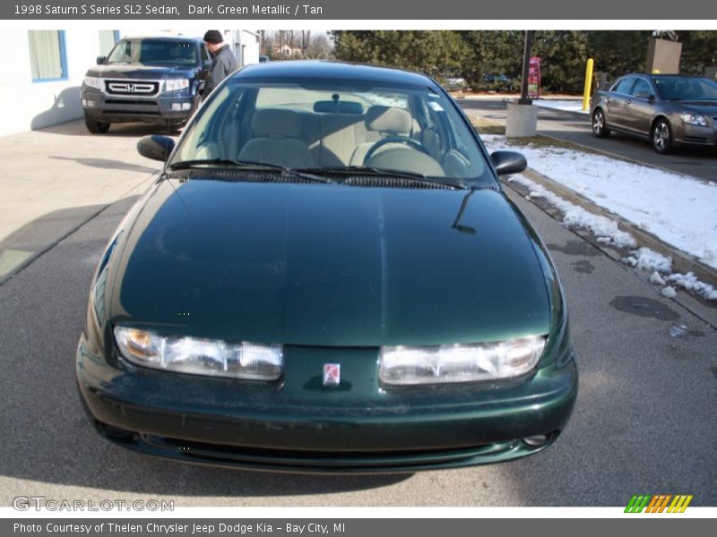 Dark Green Metallic / Tan 1998 Saturn S Series SL2 Sedan