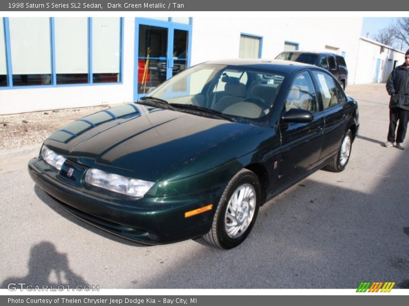 Dark Green Metallic / Tan 1998 Saturn S Series SL2 Sedan