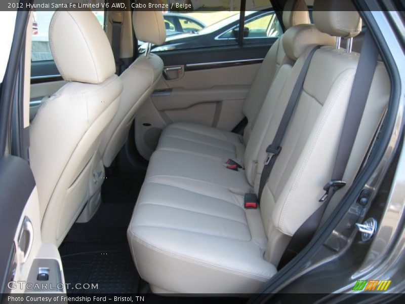  2012 Santa Fe Limited V6 AWD Beige Interior