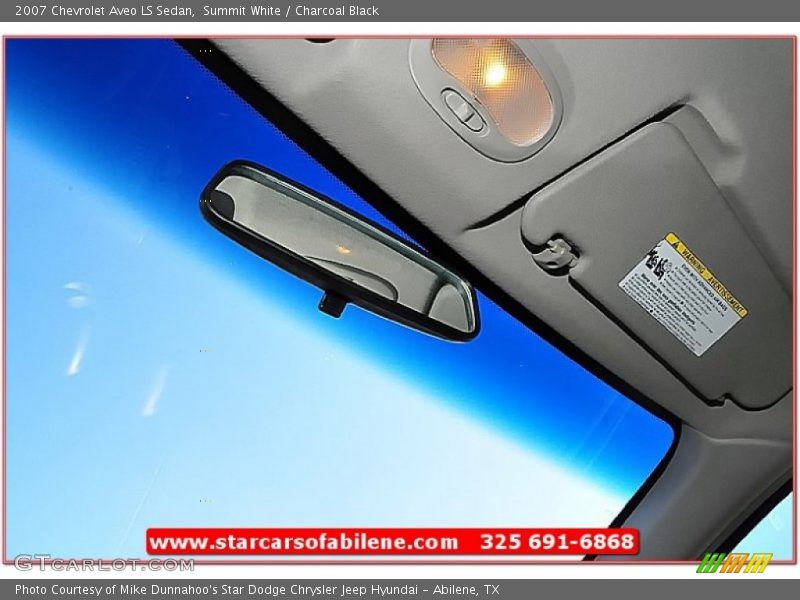 Summit White / Charcoal Black 2007 Chevrolet Aveo LS Sedan