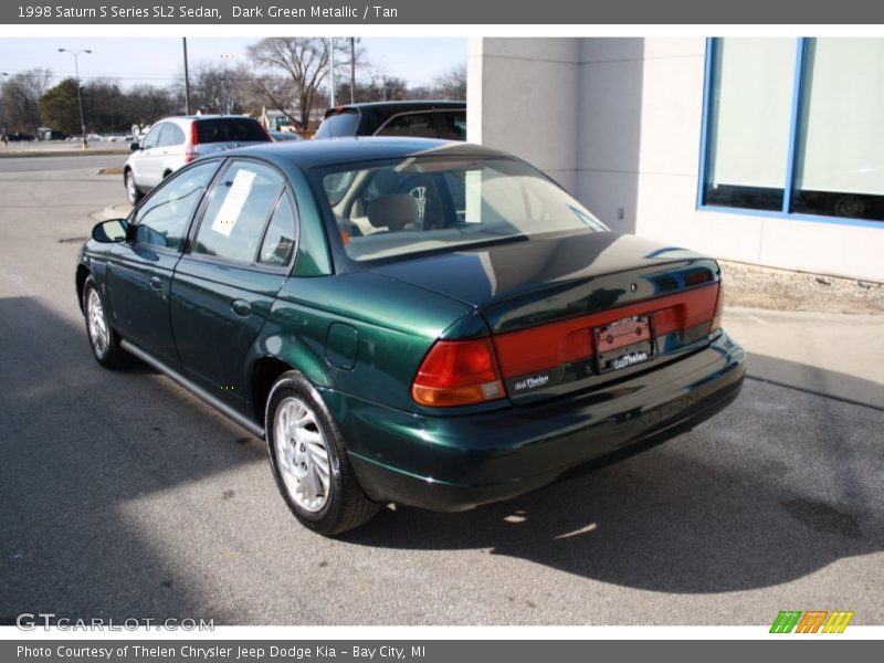 Dark Green Metallic / Tan 1998 Saturn S Series SL2 Sedan