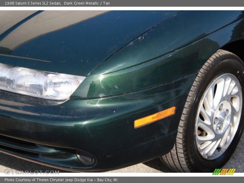 Dark Green Metallic / Tan 1998 Saturn S Series SL2 Sedan