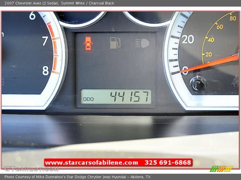 Summit White / Charcoal Black 2007 Chevrolet Aveo LS Sedan