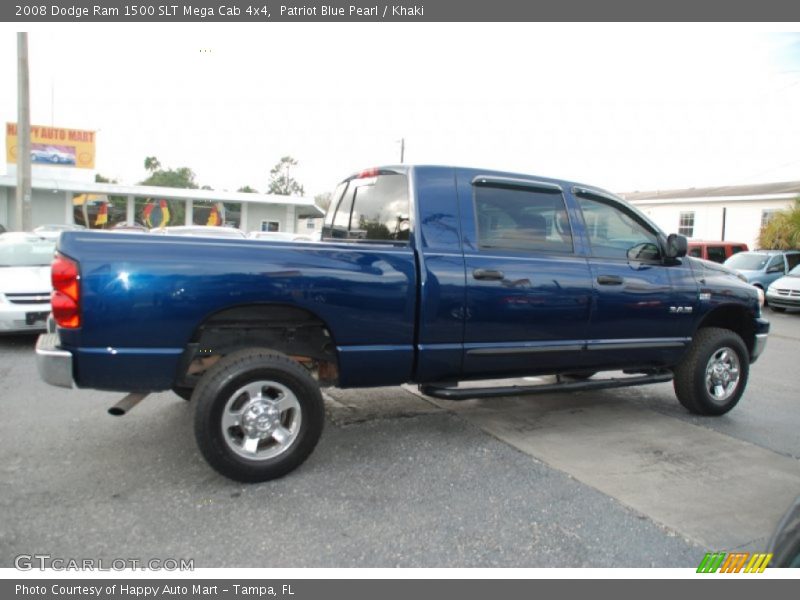 Patriot Blue Pearl / Khaki 2008 Dodge Ram 1500 SLT Mega Cab 4x4