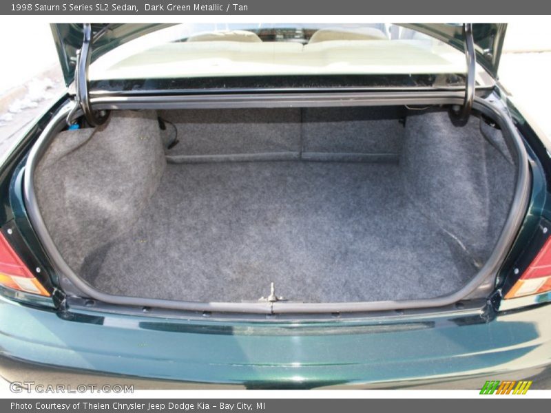 Dark Green Metallic / Tan 1998 Saturn S Series SL2 Sedan