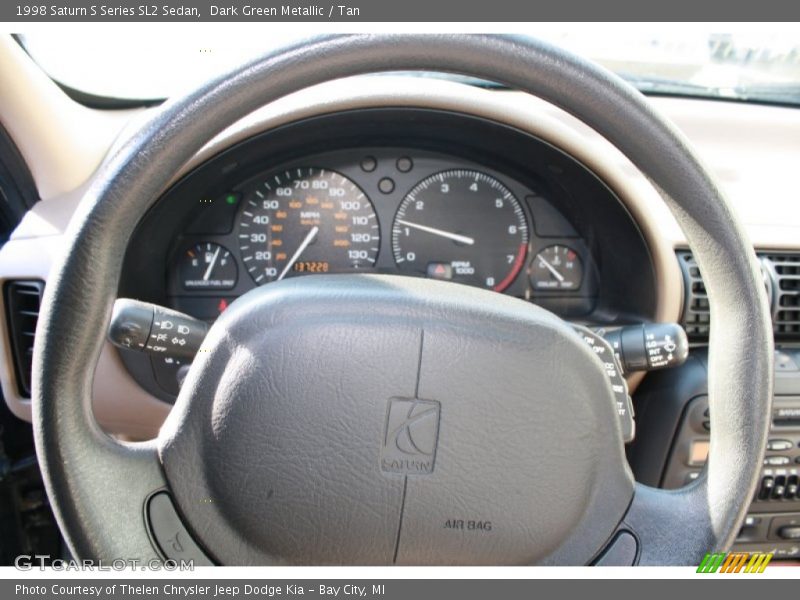 Dark Green Metallic / Tan 1998 Saturn S Series SL2 Sedan