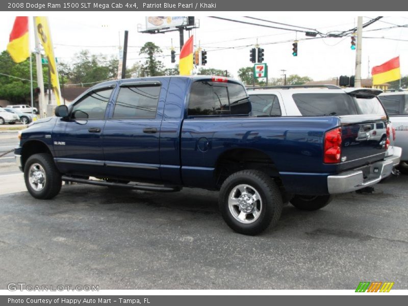Patriot Blue Pearl / Khaki 2008 Dodge Ram 1500 SLT Mega Cab 4x4
