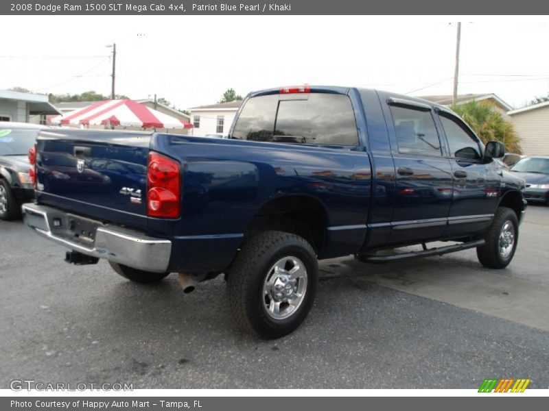 Patriot Blue Pearl / Khaki 2008 Dodge Ram 1500 SLT Mega Cab 4x4