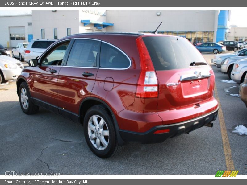 Tango Red Pearl / Gray 2009 Honda CR-V EX 4WD
