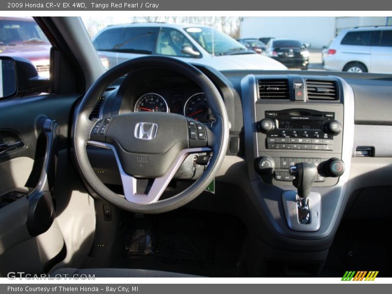 Tango Red Pearl / Gray 2009 Honda CR-V EX 4WD