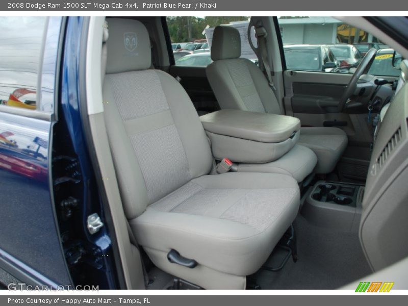 Patriot Blue Pearl / Khaki 2008 Dodge Ram 1500 SLT Mega Cab 4x4