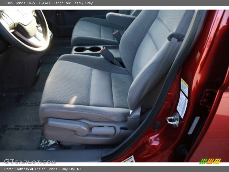 Tango Red Pearl / Gray 2009 Honda CR-V EX 4WD
