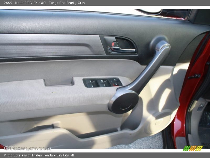 Tango Red Pearl / Gray 2009 Honda CR-V EX 4WD