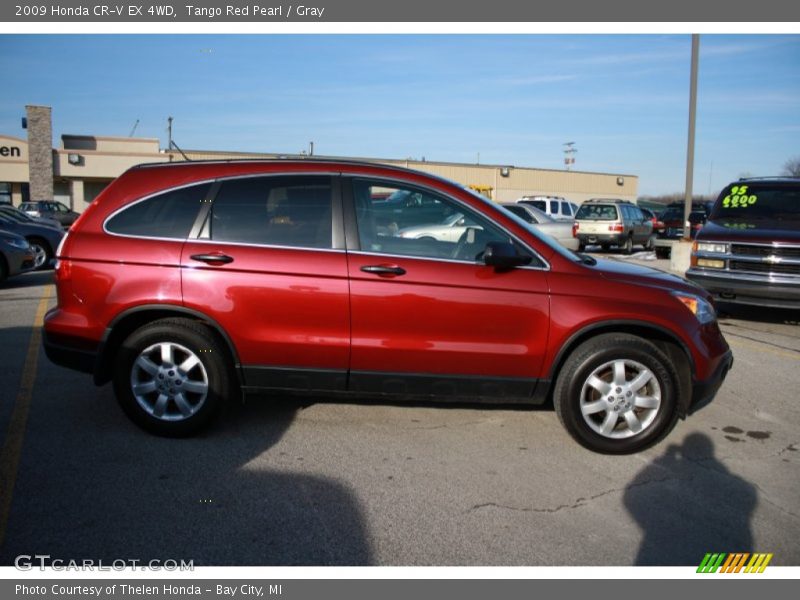 Tango Red Pearl / Gray 2009 Honda CR-V EX 4WD