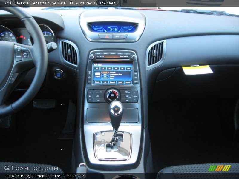 Controls of 2012 Genesis Coupe 2.0T