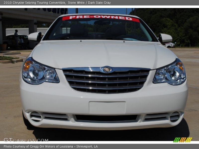 Stone White / Dark Slate Gray 2010 Chrysler Sebring Touring Convertible