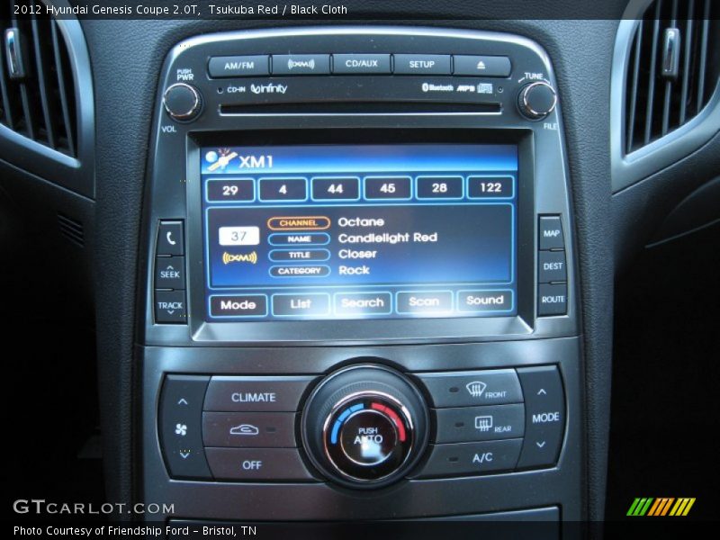 Controls of 2012 Genesis Coupe 2.0T