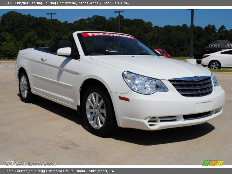 Stone White / Dark Slate Gray 2010 Chrysler Sebring Touring Convertible