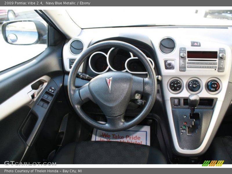 Navy Blue Metallic / Ebony 2009 Pontiac Vibe 2.4