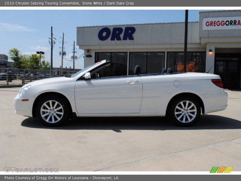 Stone White / Dark Slate Gray 2010 Chrysler Sebring Touring Convertible