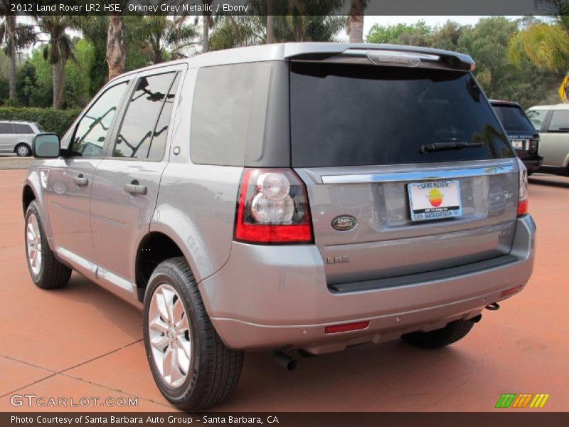 Orkney Grey Metallic / Ebony 2012 Land Rover LR2 HSE