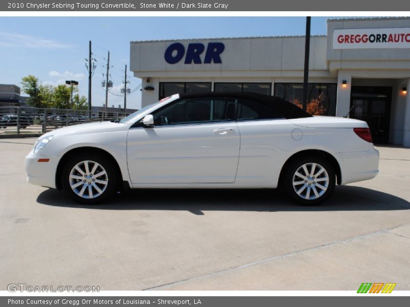 Stone White / Dark Slate Gray 2010 Chrysler Sebring Touring Convertible