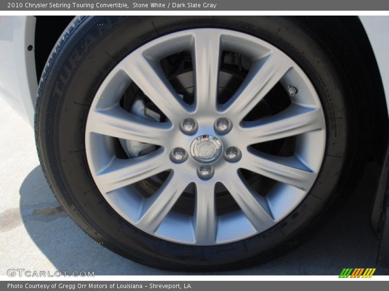 Stone White / Dark Slate Gray 2010 Chrysler Sebring Touring Convertible