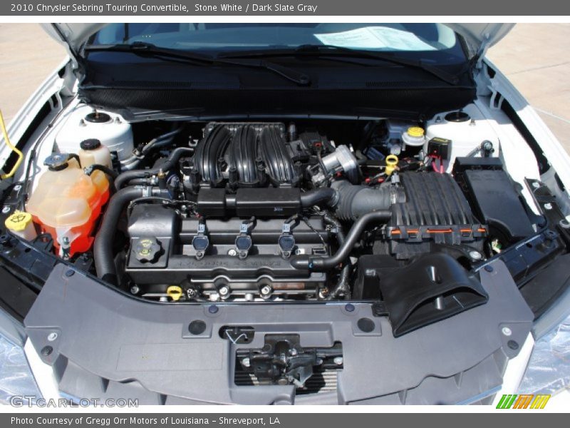 Stone White / Dark Slate Gray 2010 Chrysler Sebring Touring Convertible