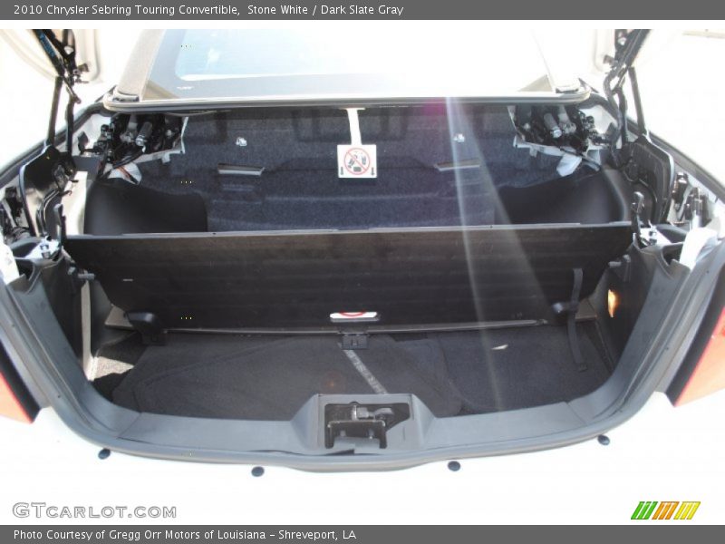Stone White / Dark Slate Gray 2010 Chrysler Sebring Touring Convertible